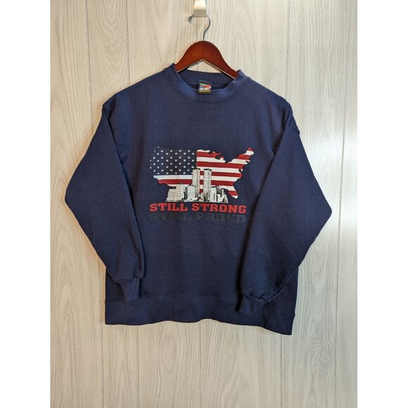 Vintage Still Strong Still Proud Twin Towers Mickey Unlimited  M/L Sweatshirt - Picture 1 of 8